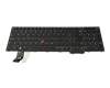 Keyboard CH (swiss) black/black with backlight and mouse-stick original suitable for Lenovo P16v Gen 1 (21FC/21FD)
