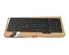 Keyboard CH (swiss) black/black with backlight and mouse-stick original suitable for Lenovo ThinkPad P16s Gen 2 (21HK/21HL)