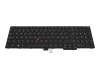 Keyboard CH (swiss) black/black with mouse-stick original suitable for Lenovo ThinkPad E575 (20H8)