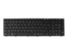 Keyboard DE (german) black/black matte with backlight (N75) original suitable for Exone go Business 1745 (N870HZ)