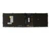 Keyboard DE (german) black/black matte with backlight (N75) original suitable for Nexoc Office S1738 (N770GU)