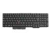 Keyboard DE (german) black/black matte with backlight and mouse-stick original suitable for Lenovo P50 (20EN)