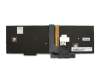 Keyboard DE (german) black/black matte with backlight and mouse-stick original suitable for Lenovo P50 (20EN)