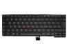 Keyboard DE (german) black/black matte with backlight and mouse-stick original suitable for Lenovo ThinkPad T431s (20A9/20AA/20AC)