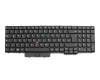 Keyboard DE (german) black/black matte with backlight and mouse-stick suitable for Lenovo P50 (20EN)