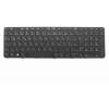 Keyboard DE (german) black/black matte with backlight original suitable for HP ProBook 450 G3