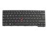 Keyboard DE (german) black/black matte with mouse-stick original suitable for Lenovo ThinkPad E455