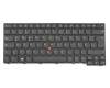 Keyboard DE (german) black/black matte with mouse-stick original suitable for Lenovo ThinkPad E470 (20H1/20H2)