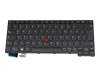 Keyboard DE (german) black/black matte with mouse-stick original suitable for Lenovo ThinkPad L13 Yoga Gen 4 (21FJ/21FK)