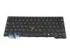 Keyboard DE (german) black/black matte with mouse-stick original suitable for Lenovo ThinkPad L14 G6 (21S6)