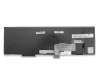 Keyboard DE (german) black/black matte with mouse-stick original suitable for Lenovo ThinkPad L570 (20JQ/20JR)