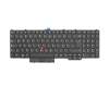 Keyboard DE (german) black/black matte with mouse-stick original suitable for Lenovo ThinkPad P71 (20HK/20HL)