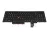 Keyboard DE (german) black/black with backlight and mouse-stick original suitable for Lenovo P15 Gen 2 (20YQ/20YR)