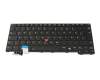Keyboard DE (german) black/black with backlight and mouse-stick original suitable for Lenovo ThinkPad T14 Gen 6 (21QC)
