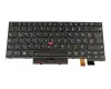 Keyboard DE (german) black/black with backlight and mouse-stick suitable for Lenovo ThinkPad A485 (20MU/20MV)
