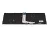 Keyboard DE (german) black/black with backlight original suitable for Clevo PC70DP-D