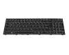 Keyboard DE (german) black/black with backlight original suitable for Sager Notebook NP8773R (PC70HR)