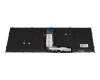 Keyboard DE (german) black/black with backlight original suitable for Schenker XPR17E22