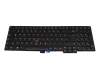 Keyboard DE (german) black/black with mouse-stick original suitable for Lenovo ThinkPad P50s (20FL/20FK)