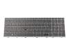 Keyboard DE (german) black/grey with backlight and mouse-stick (SureView) original suitable for HP ZBook 15 G5