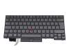 Keyboard DE (german) black/grey with backlight and mouse-stick original suitable for Lenovo ThinkPad P14s Gen 2 (21A0/21A1)