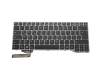 Keyboard DE (german) black/grey with backlight original suitable for Fujitsu LifeBook E733 (MXP41DE)