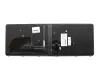 Keyboard DE (german) black/silver matt with backlight and mouse-stick original suitable for HP ProBook 640 G2