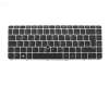 Keyboard DE (german) black/silver matt with backlight and mouse-stick original suitable for HP ProBook 650 G3