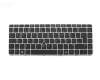 Keyboard DE (german) black/silver matt with mouse-stick original suitable for HP EliteBook 745 G5