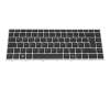 Keyboard DE (german) black/silver original suitable for HP 17-by0000
