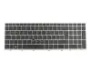 Keyboard DE (german) black/silver with backlight and mouse-stick original suitable for HP EliteBook 850 G6