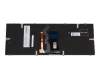 Keyboard DE (german) black/silver with backlight original suitable for Schenker SSL13L17