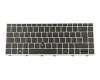 Keyboard DE (german) black/silver with mouse-stick original suitable for HP EliteBook 830 G5
