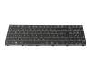 Keyboard DE (german) black/white/black matte with backlight RGB original suitable for Gaming Guru Ice Gaming Notebook (NP50PN5)