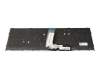 Keyboard DE (german) black/white/black matte with backlight RGB original suitable for Gaming Guru Neptun Black (NP50DB)