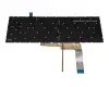 Keyboard DE (german) black with backlight (Backlight red) original suitable for MSI GF76 Katana 11UG (MS-17L1)