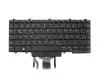 Keyboard DE (german) black with backlight and mouse-stick (dual point/track pointer lighting) suitable for Dell Latitude 14 (E7450)