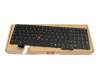Keyboard DE (german) black with backlight and mouse-stick original suitable for Lenovo ThinkPad P16s Gen 4 (21QS)