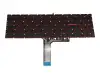 Keyboard DE (german) black with backlight original suitable for MSI GL65 Leopard 10SFK/10SFSK (MS-16U7)