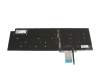 Keyboard DE (german) grey/black with backlight suitable for Dell Precision 17 (7760)