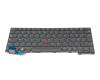 Keyboard DE (german) grey/grey with backlight and mouse-stick original suitable for Lenovo ThinkPad X13 Gen 3 (21BN/21BQ)