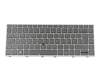 Keyboard DE (german) grey/silver with mouse-stick original suitable for HP ZBook 15v G5