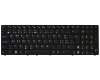 Keyboard SF (swiss-french) black/black with backlight original suitable for Asus ROG G73SW