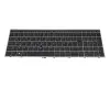 Keyboard TR (turkish) black/grey with backlight and mouse-stick original suitable for HP ZBook Fury 15 G7