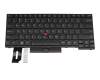 Keyboard US (english) black/black with backlight and mouse-stick original suitable for Lenovo ThinkPad P14s Gen 2 (21A0/21A1)