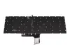 Keyboard US (english) black with backlight original suitable for MSI GL65 Leopard 10SDR/10SDK/10SEK (MS-16U7)