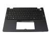 Keyboard incl. topcase CH (swiss) black/black with backlight original suitable for Acer TravelMate P6 (TMP614-73T)