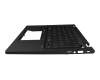 Keyboard incl. topcase CH (swiss) black/black with backlight original suitable for Acer TravelMate P6 (TMP614-73T-TCO)