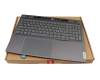 Keyboard incl. topcase CH (swiss) grey/grey with backlight original suitable for Lenovo ThinkBook 16p G4 IRH (21J8)