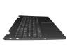 Keyboard incl. topcase CH (swiss) grey/grey with backlight original suitable for Lenovo Yoga C740-15IML (81TD)
